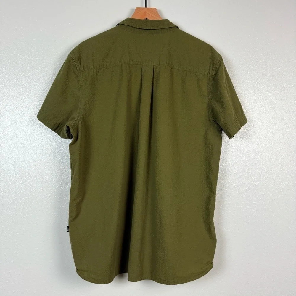The North Face Olive Green Short Sleeve Button Up